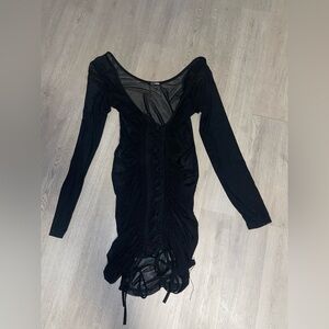 Fashion Nova Black Long Sleeve Dress